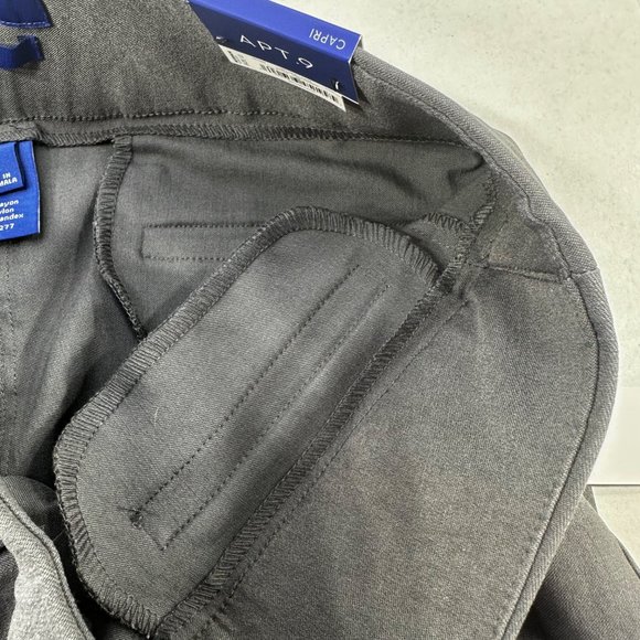 Apt 9 Women's Size 12 Capri Brynn Mid Rise Gray New With Tags - Picture 16 of 16